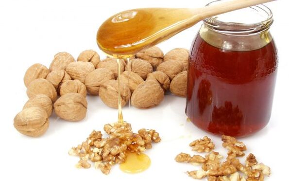 The efficacy of walnuts and honey